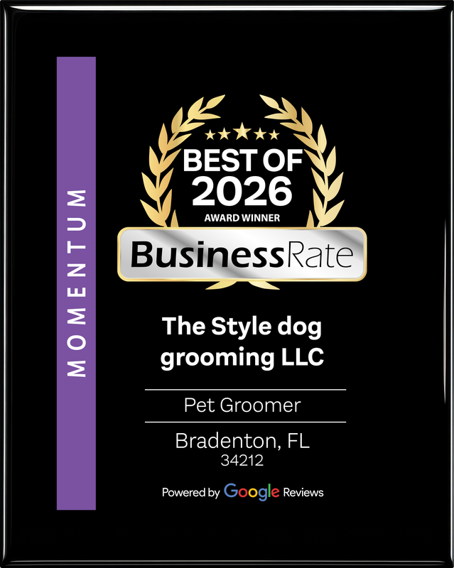 Dog grooming award certificate